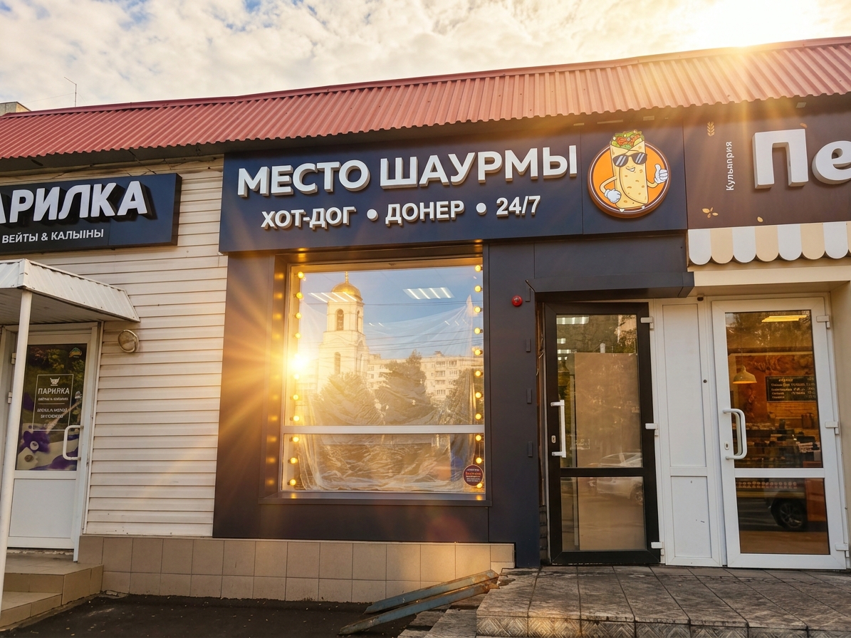 Делимся новым кейсом для стритфуда Место шаурмы